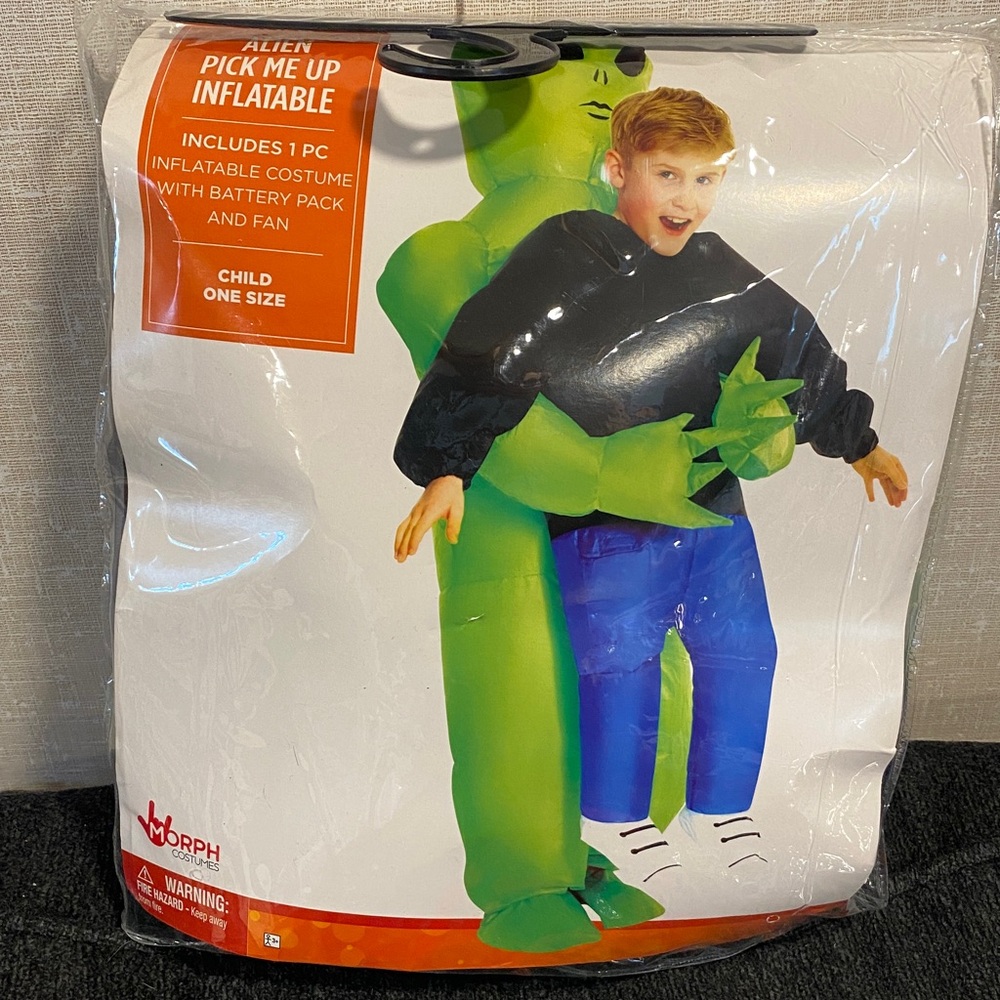 Kids Alien Pick Me Up Inflatable Costume